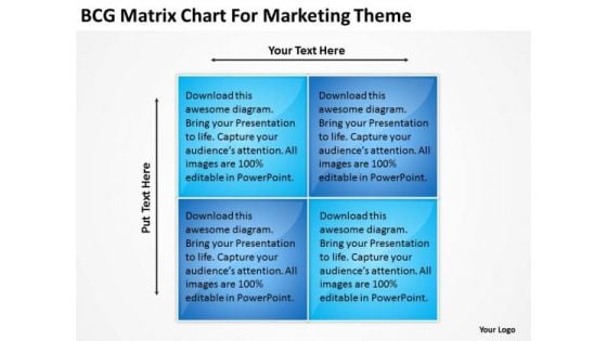 Bcg Matrix Chart For Marketing Theme Business Plan PowerPoint Slides