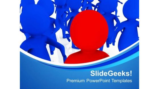 Be A Different Leader Of Your Team PowerPoint Templates Ppt Backgrounds For Slides 0613