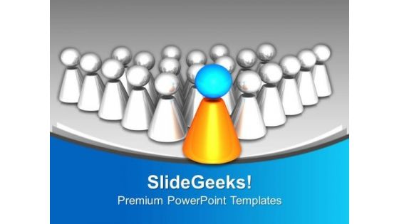 Be A Leader And Become Successful PowerPoint Templates Ppt Backgrounds For Slides 0413