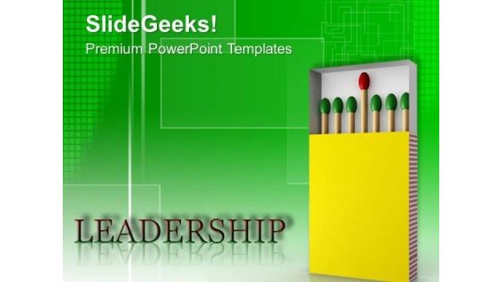 Be A Leader And Lead The Group PowerPoint Templates Ppt Backgrounds For Slides 0413