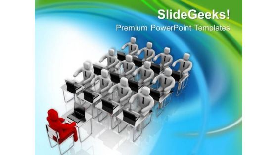 Be A Leader In Meetings PowerPoint Templates Ppt Backgrounds For Slides 0413 Be A Leader In Meetings PowerPoint Templates Ppt Backgrounds For Slides 0413