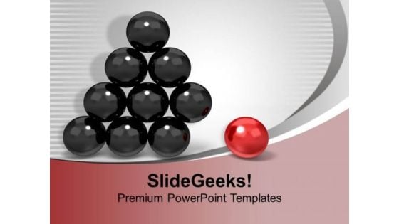 Be An Individual Stand Out From Crowd PowerPoint Templates Ppt Backgrounds For Slides 0413