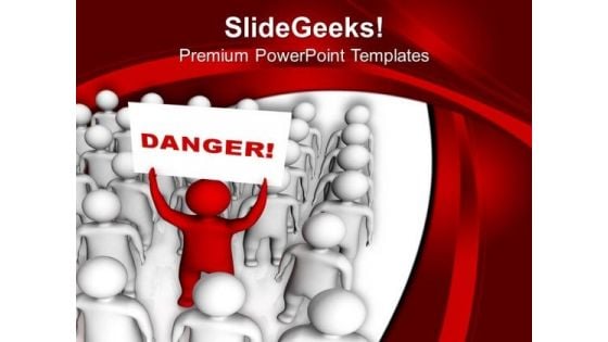 Be Aware With Unseen Danger PowerPoint Templates Ppt Backgrounds For Slides 0513