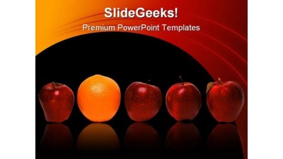 Be Different Business PowerPoint Template 0510