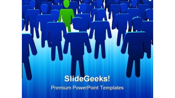 Be Different Leadership PowerPoint Themes And PowerPoint Slides 0511