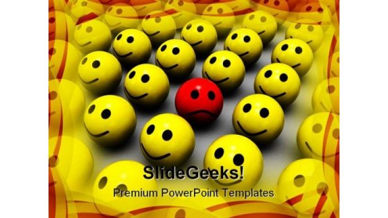 Be Different Symbol PowerPoint Template 0810