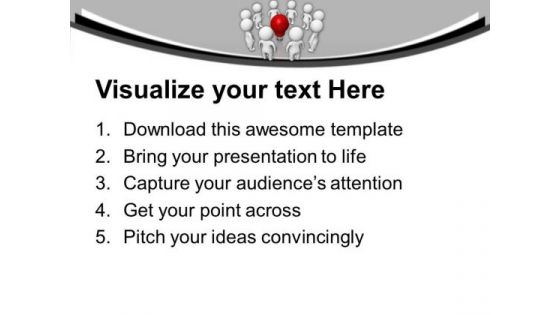 Be Innovative And Stand Out In Crowd PowerPoint Templates Ppt Backgrounds For Slides 0413