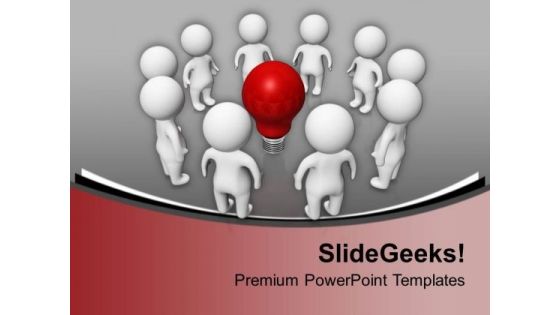 Be Innovative And Stand Out In Crowd PowerPoint Templates Ppt Backgrounds For Slides 0413