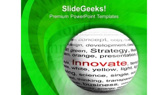 Be Innovative In Business PowerPoint Templates Ppt Backgrounds For Slides 0513