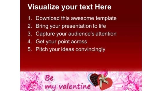 Be My Valentine Gift Celebration PowerPoint Templates Ppt Backgrounds For Slides 0213