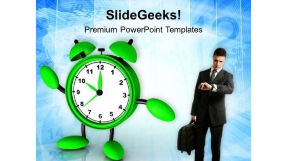 Be On Time For Business Growth PowerPoint Templates Ppt Backgrounds For Slides 0513