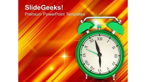 Be Ready To Work Ontime PowerPoint Templates Ppt Backgrounds For Slides 0513