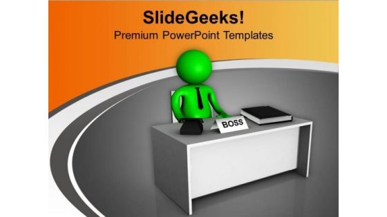 Be The Boss Of Your Own Business PowerPoint Templates Ppt Backgrounds For Slides 0613