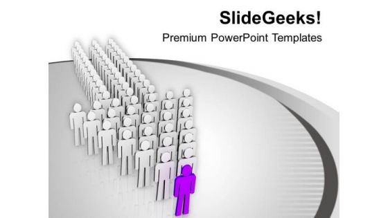 Be The First One To Become Leader PowerPoint Templates Ppt Backgrounds For Slides 0613