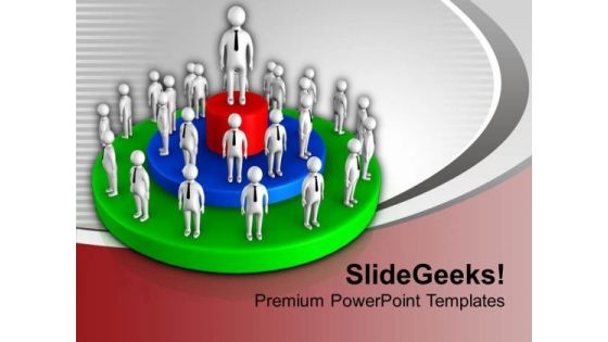 Be The Group Leader PowerPoint Templates Ppt Backgrounds For Slides 0613