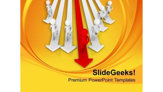 Be The Leader And Get Success PowerPoint Templates Ppt Backgrounds For Slides 0613