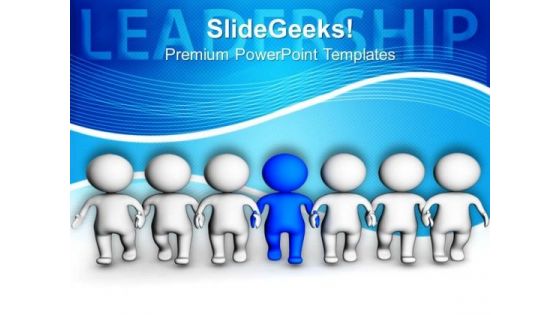 Be The Leader And Show Your Skills PowerPoint Templates Ppt Backgrounds For Slides 0613