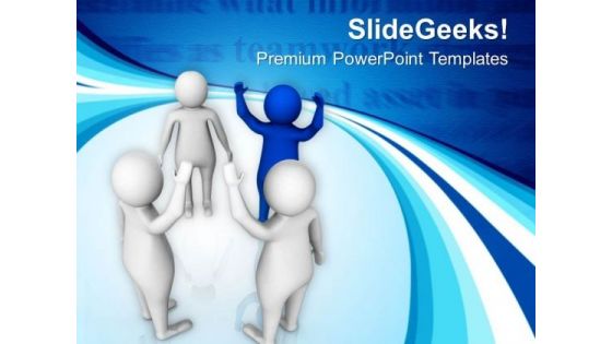 Be The Leader In Group PowerPoint Templates Ppt Backgrounds For Slides 0613