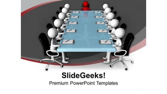 Be The Leader Of Business Meeting PowerPoint Templates Ppt Backgrounds For Slides 0613