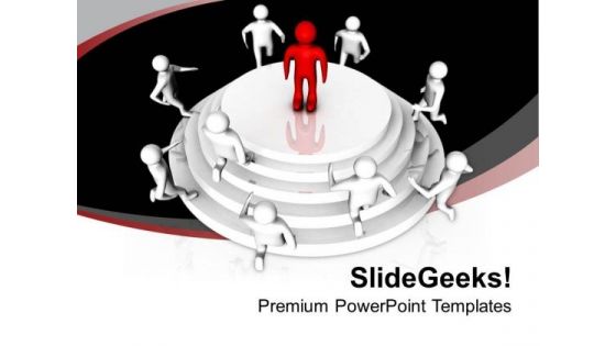 Be The Leader Of Community PowerPoint Templates Ppt Backgrounds For Slides 0613