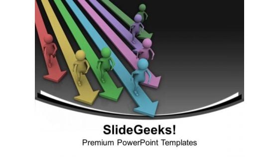 Be The Winner In Race PowerPoint Templates Ppt Backgrounds For Slides 0613