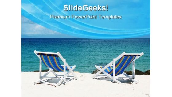 Beach Deck Chairs Vacation PowerPoint Templates And PowerPoint Backgrounds 0511