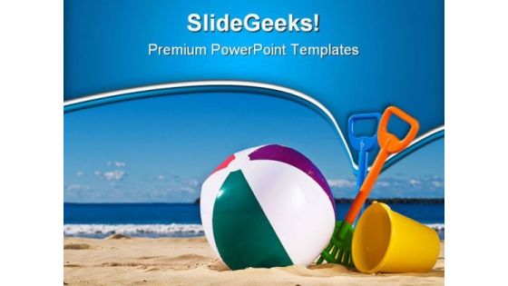 Beach Fun Family PowerPoint Templates And PowerPoint Backgrounds 0411
