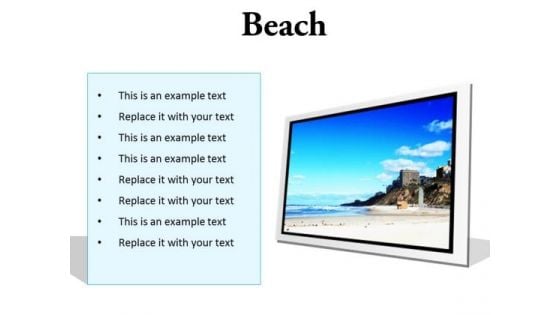 Beach Holidays PowerPoint Presentation Slides F Beach Holidays PowerPoint Presentation Slides F
