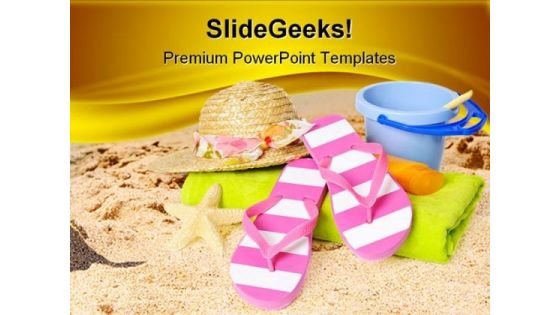 Beach Items Holidays PowerPoint Templates And PowerPoint Backgrounds 0511