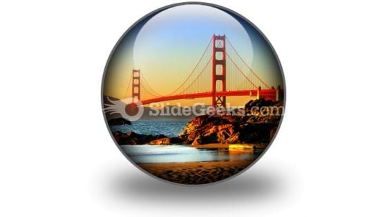 Beach San Francisco PowerPoint Icon C