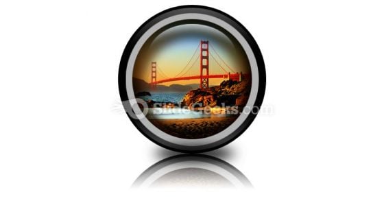 Beach San Francisco PowerPoint Icon Cc