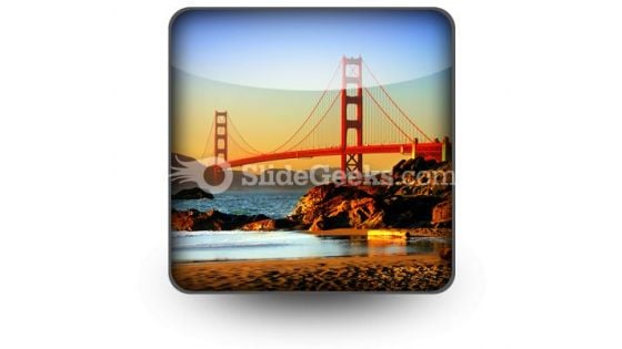 Beach San Francisco PowerPoint Icon S