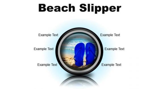 Beach Slipper Holidays PowerPoint Presentation Slides Cc