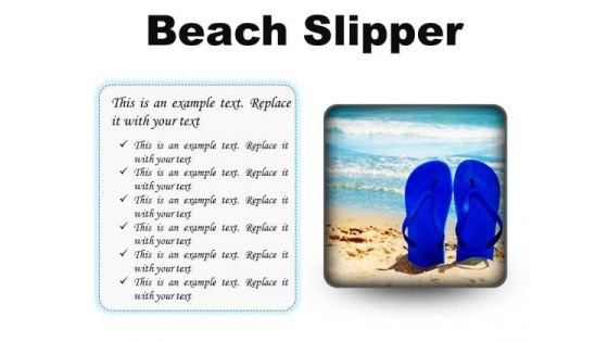 Beach Slipper Holidays PowerPoint Presentation Slides S