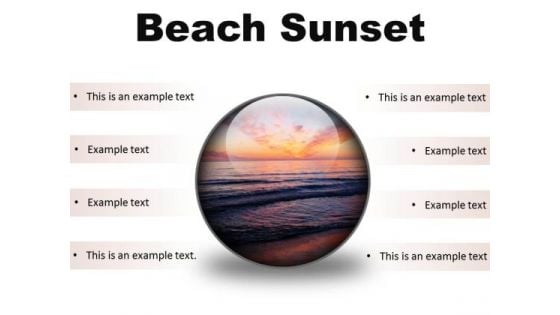 Beach Sunset PowerPoint Presentation Slides C