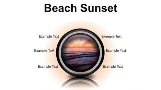 Beach Sunset PowerPoint Presentation Slides Cc