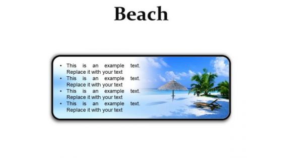 Beach Vacation PowerPoint Presentation Slides R