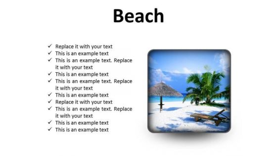 Beach Vacation PowerPoint Presentation Slides S