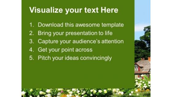 Beautiful Garden Background PowerPoint Templates Ppt Backgrounds For Slides 0613