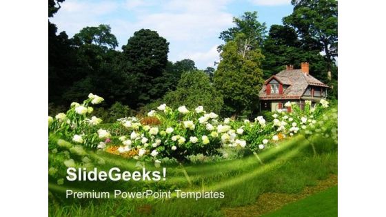 Beautiful Garden Background PowerPoint Templates Ppt Backgrounds For Slides 0613