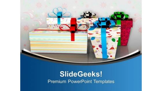 Beautiful Gifts For Perfect Occasion PowerPoint Templates Ppt Backgrounds For Slides 0313