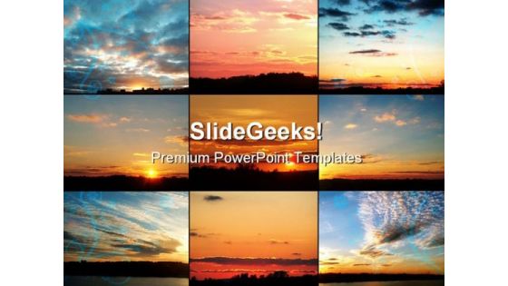 Beautiful Sunsets Nature PowerPoint Templates And PowerPoint Backgrounds 0511