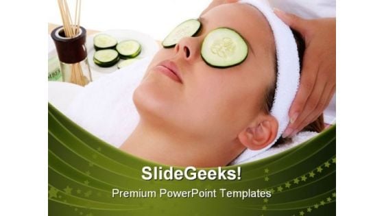 Beautiful Woman Spa Lifestyle PowerPoint Themes And PowerPoint Slides 0311
