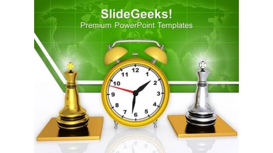 Become A King With Punctualty PowerPoint Templates Ppt Backgrounds For Slides 0413