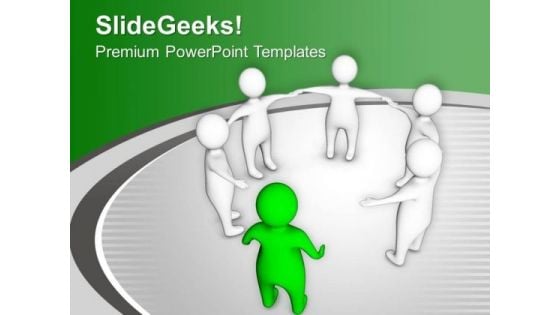 Become A Leader And Join Team PowerPoint Templates Ppt Backgrounds For Slides 0613