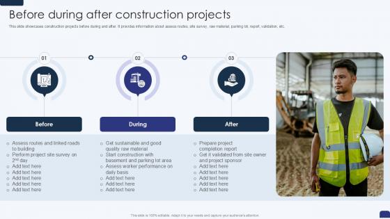 Before During After Construction Projects PPT Presentation SS Before During After Construction Projects PPT Presentation SS