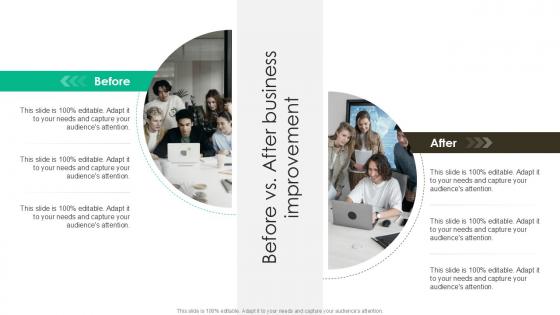 Before Vs After Business Improvement PPT Template SS Before Vs After Business Improvement PPT Template SS