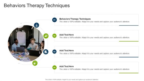 Behaviors Therapy Techniques In Powerpoint And Google Slides Cpb