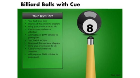 Behind The 8 Ball Difficult Situation PowerPoint Templates