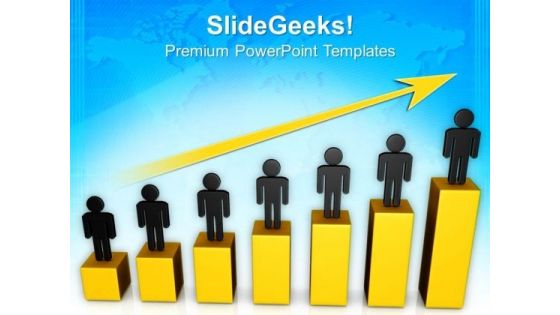 Believe In Gradual Growth PowerPoint Templates Ppt Backgrounds For Slides 0713